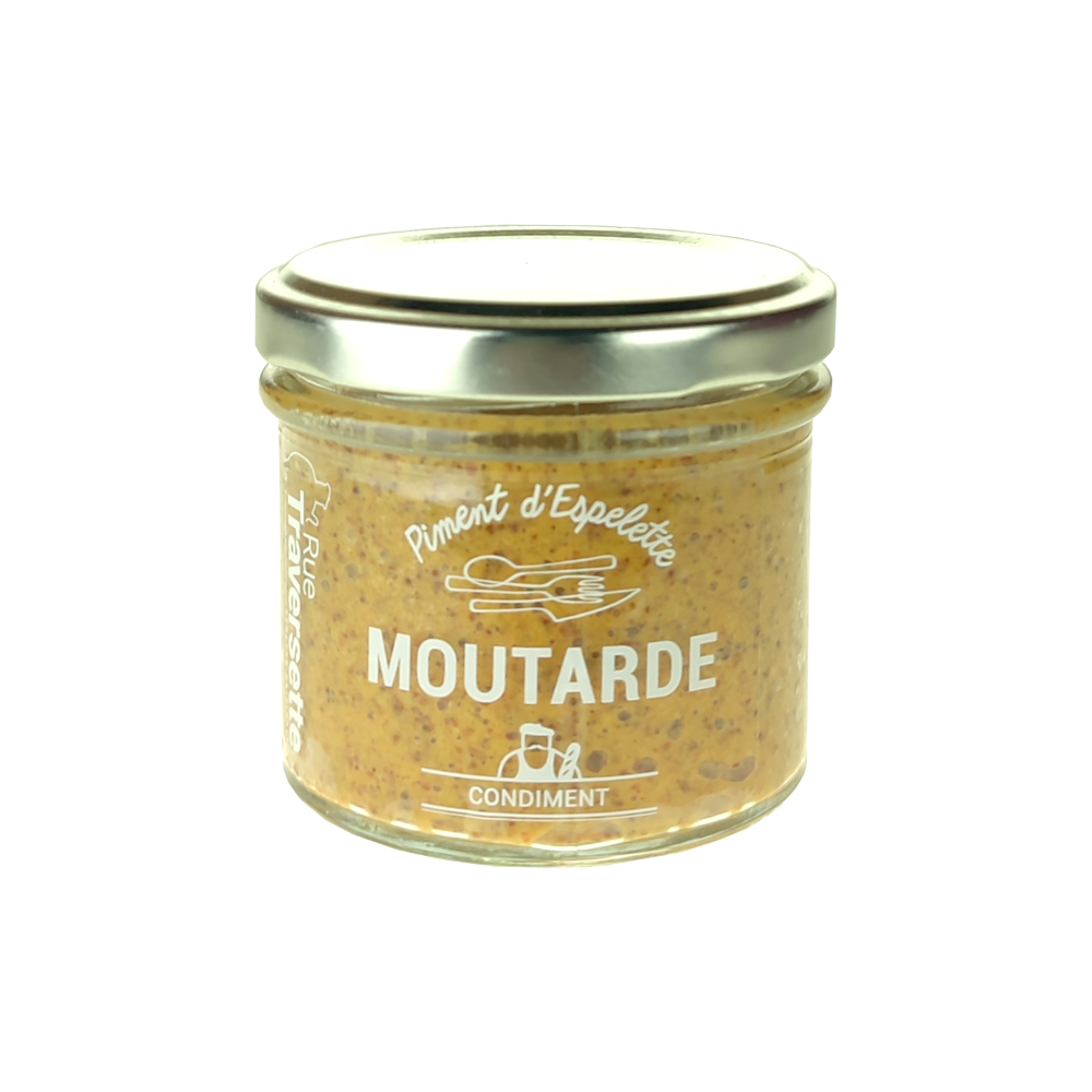Moutarde au piment d'Espelette105g Rue Traversette